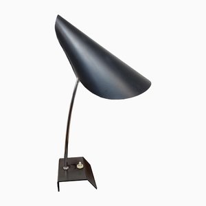 Vintage Black Table Lamp by Josef Hůrka