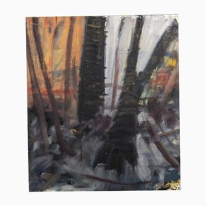 Jan Matthiesen, Abstrakte Malerei, Öl auf Leinwand, 2021