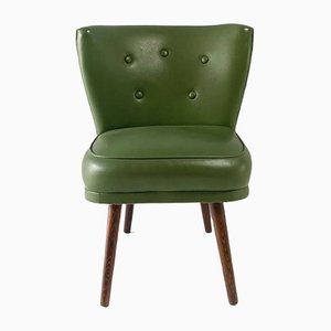 Mid-Century Belgian Leatherette Cocktail Chair, 1950s