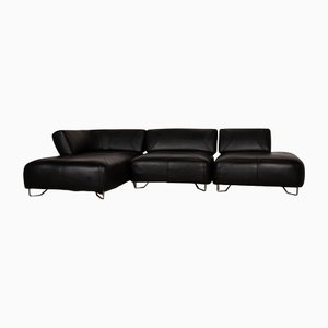 Boconcept Como Leather Sofa Black Corner Sofa Couch