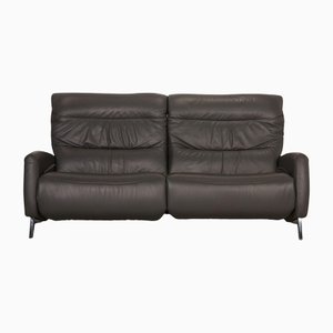 Mondo Recero Leather Sofa Gray Two-Seater Function Relax Function