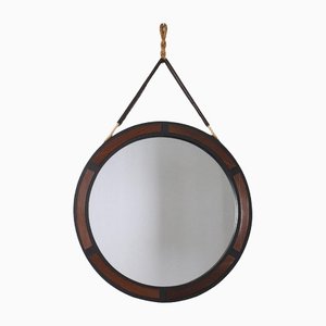 Wall Mirror in Wood, Italy, 1960s