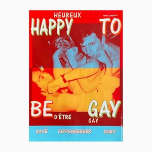 Happy to Be Gay Poster by Martin Kippenberger