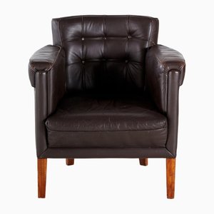 Buttoned Leather Armchair