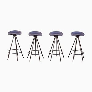 Jamaica Black Stool by Pepe Cortes for Bd Barcelona, Set of 4