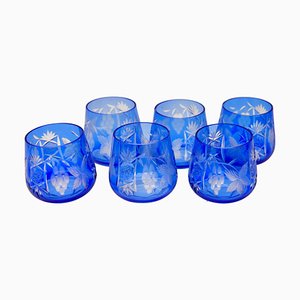 Vasos de agua Crystal Mix Nachtmann cortados en transparente. Juego de 6