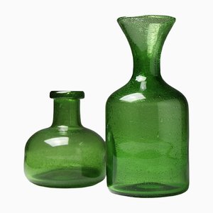 Bottle Vases by Erik Höglund for Kosta Boda, Set of 2