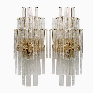 Brass and Murano Glass Sconces from La Murrina, Mid-20th Century, Set of 2