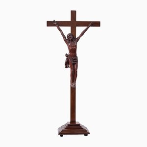 Kruzifix, Neapel, 18. Jh., Geschnitztes Holz