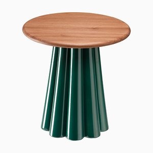 Aventuringrün Bromo Side Table with American Oiled Walnut Table Top by Hanne Willmann for Favius