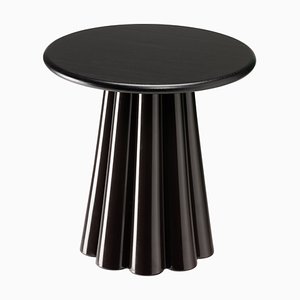 Tavolino in bromo nero con ripiano in legno di quercia nero europeo di Hanne Willmann per Favius