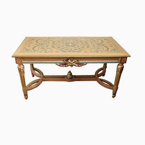 Louis XVI Living Room Table with Oriental Style Inlays