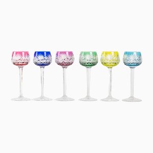 Roemers Florence Glasses in Crystal from Saint Louis, 20th Century, Set of 6