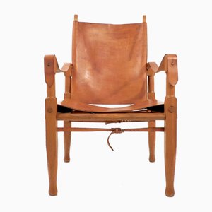 Vintage Swiss Safari Chair by Wilhelm Kienzle