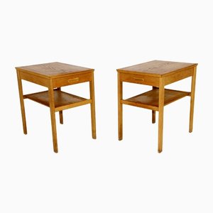 Tische aus Eiche, Schweden, 1960er, 2er Set