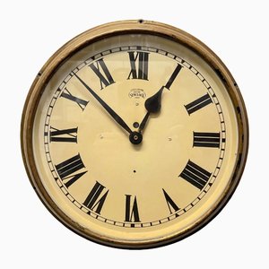 Reloj de fábrica de cobre de Electric Synclock London, años 20