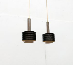 Lámpara colgante alemana minimalista Mid-Century de Bünte & Remmler, años 60
