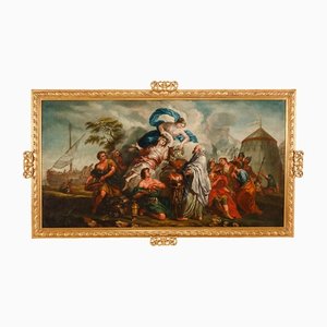 Sacrificio de Ifigenia, década de 1700, óleo sobre lienzo, enmarcado