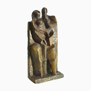 Sculpture Expressionniste en Bronze d'Homme, Femme et Enfant, Pays-Bas, 1960s