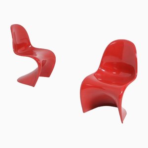Roter Panton Chair von Verner Panton
