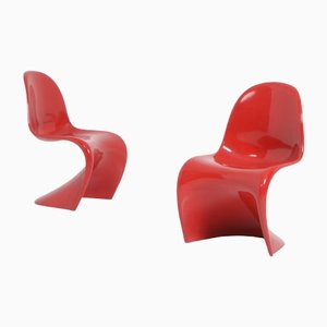Roter Panton Chair von Verner Panton