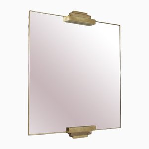Postmodern Brass Mirror