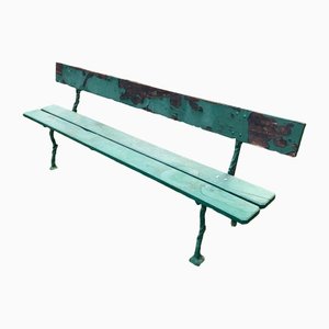Wood and Cast Iron Garden Bench