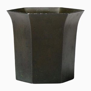 Coupe ou Vase en Bronze Patiné de Just Andersen