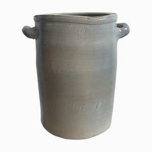 Vintage Mid-Century Wabi Sabi Vase oder Krug aus glasiertem Steingut