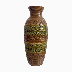 Large Mid-Century German Pottery Floor Vase in Bitossi Style, 1960s / 70s