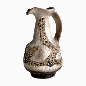 Deutsche Mid-Century glasierte Lava Vase von Dumler & Breiden, 1960er