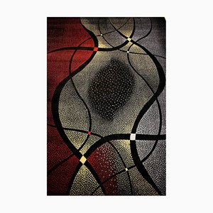 Mid-Century Teppich mit abstraktem Design