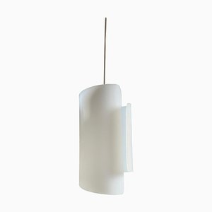 Lampe à Suspension Cylindrique Mid-Century Moderne en Acrylique, 1960s
