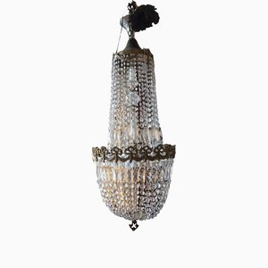 Lustre de Poche Antique en Cristal