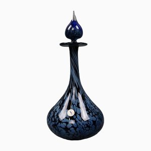 Blaue Vase von Mtarfa Glassblowers