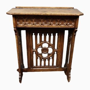 Carved Gothic Bible Table
