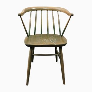 Green Wood Rung Chair