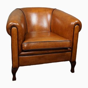 Large Sheep Leather Club Chair