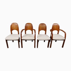 Solid Wooden Dining Room Chairs, Set of 4