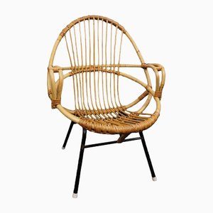 Rattan Chair in the Style of Rohe Noordwolde