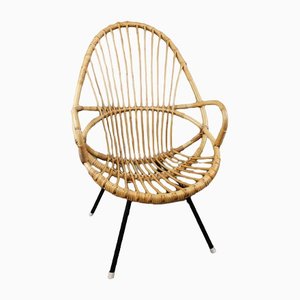 Rattan Chair with Armrests from Rohé Noordwolde