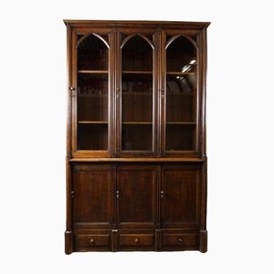 Antique Bookcase with 6 Doors