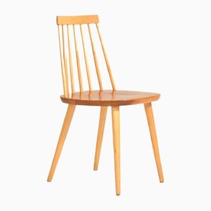 Scandinavian Wood Pinnstol Chair, 1950s