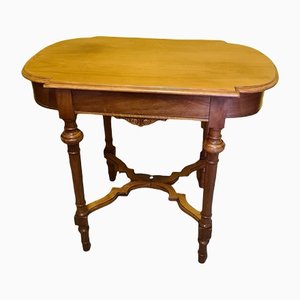 Antique Late 19th Century Dutch Walnut Side Table from the Hague Royal Theatre