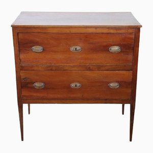 Antique Chest of Drawers in Solid Walnut, 1780s