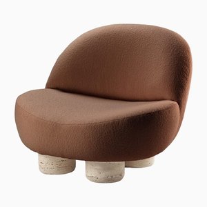 Fauteuil Hygge Boucle Dorée par Saccal Design House pour Collector