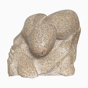 Aldo Flecchia, Skulptur, 1970er, Pink Granite