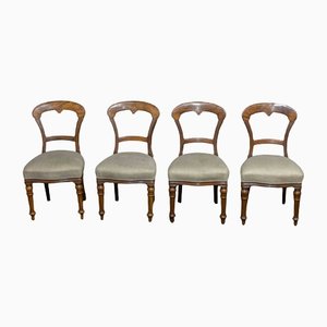 Victorian Mahogany Chairs, Set of 4