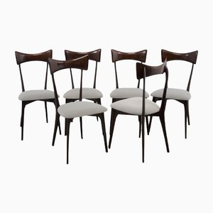 Italian Chairs by Ico & Luisa Parisi for Ariberto Colombo, 1950s, Set of 6