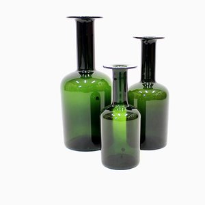Large Danish Vases by Otto Brauer for Holmegaard, 1960s, Set of 3
